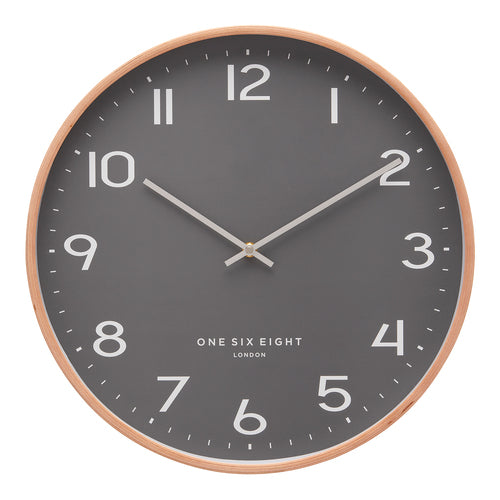 Olivia Grey 53Cm Silent Wall Clock