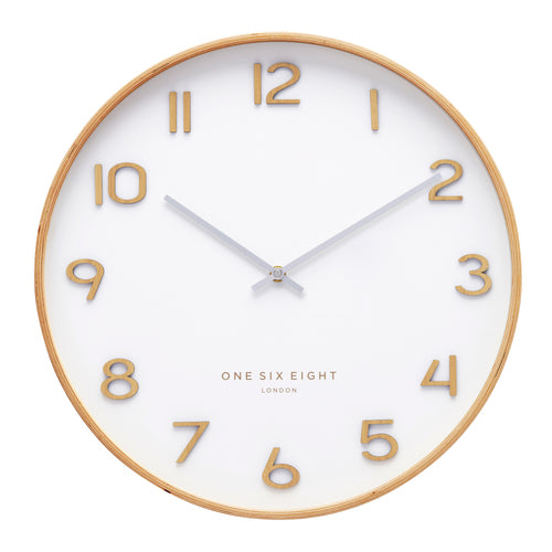 Wallace White 53Cm Silent Wall Clock