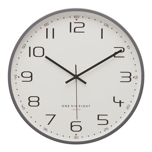 Carmen Cool Grey 40Cm Silent Wall Clock