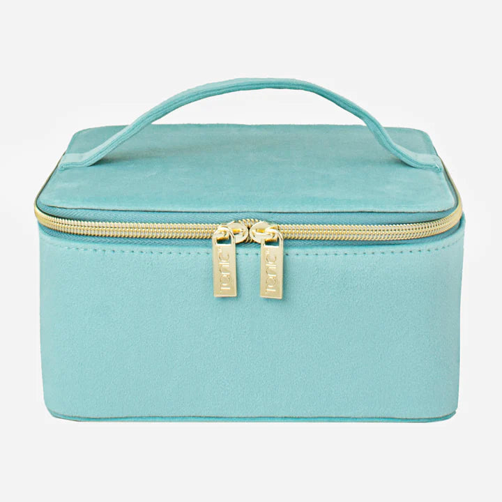 Luxe Velvet Large Jewellery Cube Seafoam