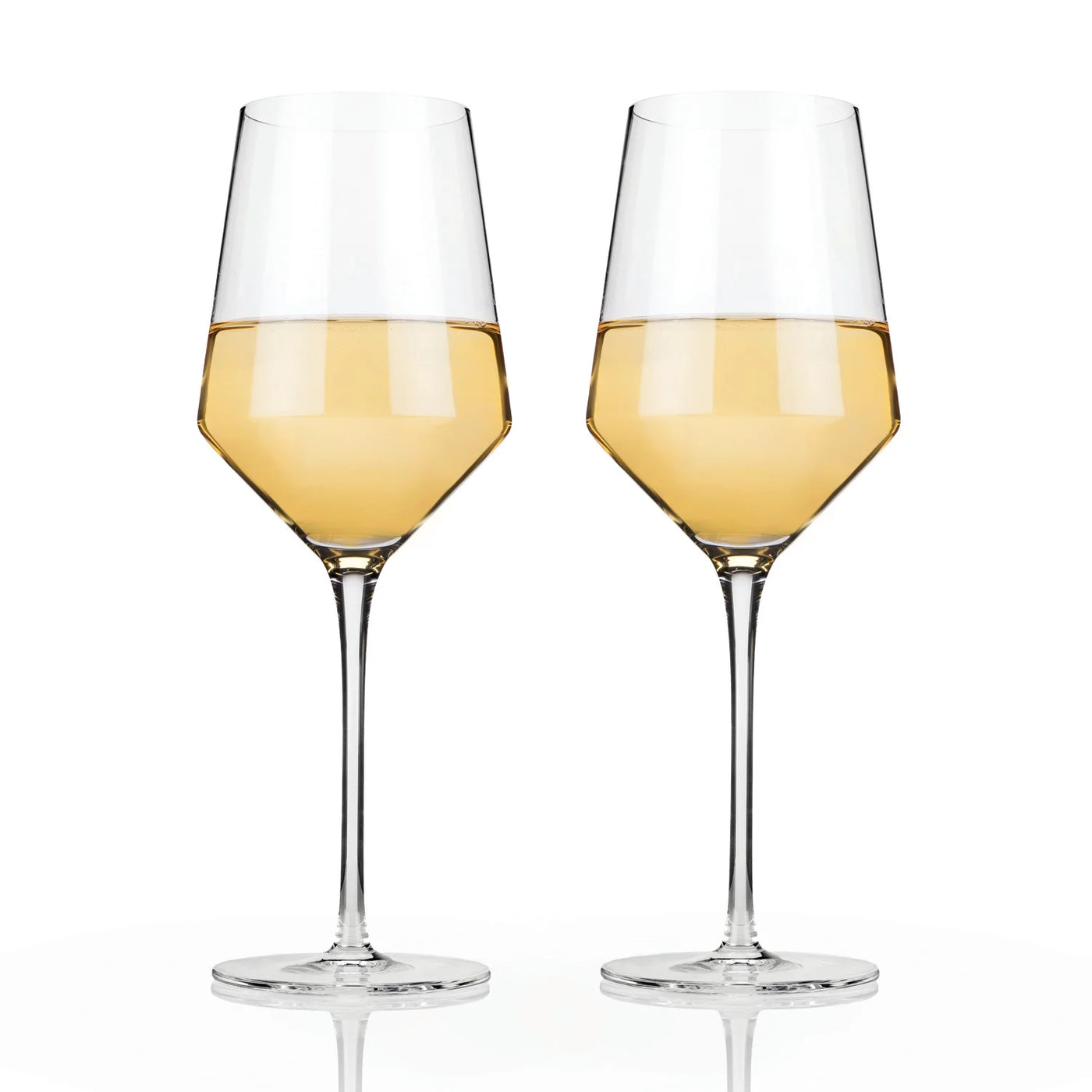 Viski Crystal Chardonnay Set Of 2 Glasses