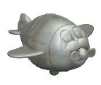 Plane Pewter Finish Bank Money Box