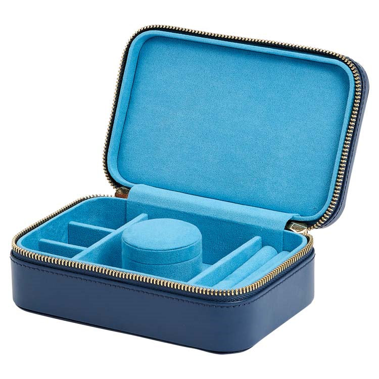 Wolf Blue Leather Jewellery Box