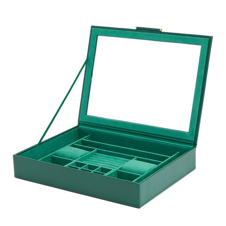 Green Leather Jewellery Box