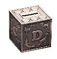 Pewter Finish Bank Cube Abc