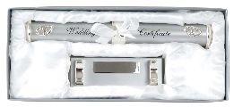 Wedding Certificate Holder And Stand