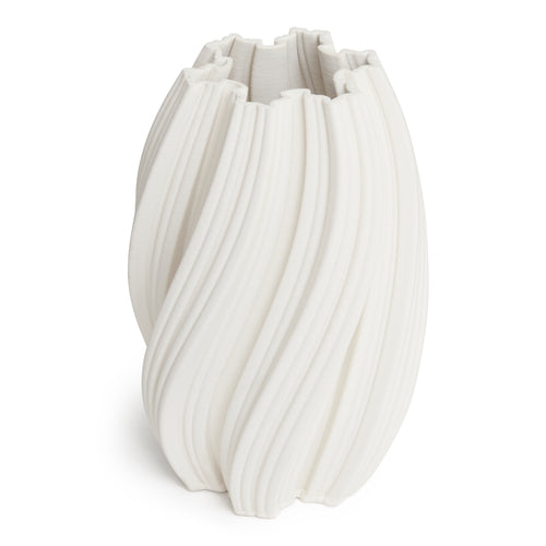 Emma White Vase 31Cm