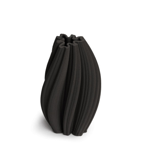 Mila Black Vase 17Cm