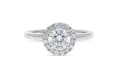 The Naomi - Round Brilliant Cut Diamond Halo Cluster Ring