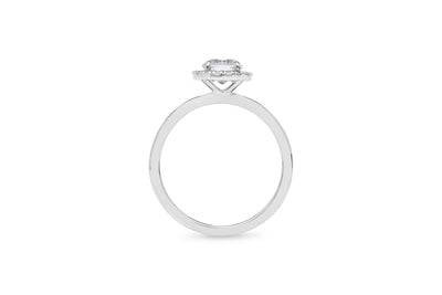 The Marina - Round Brilliant Cut Diamond Halo Cluster Ring