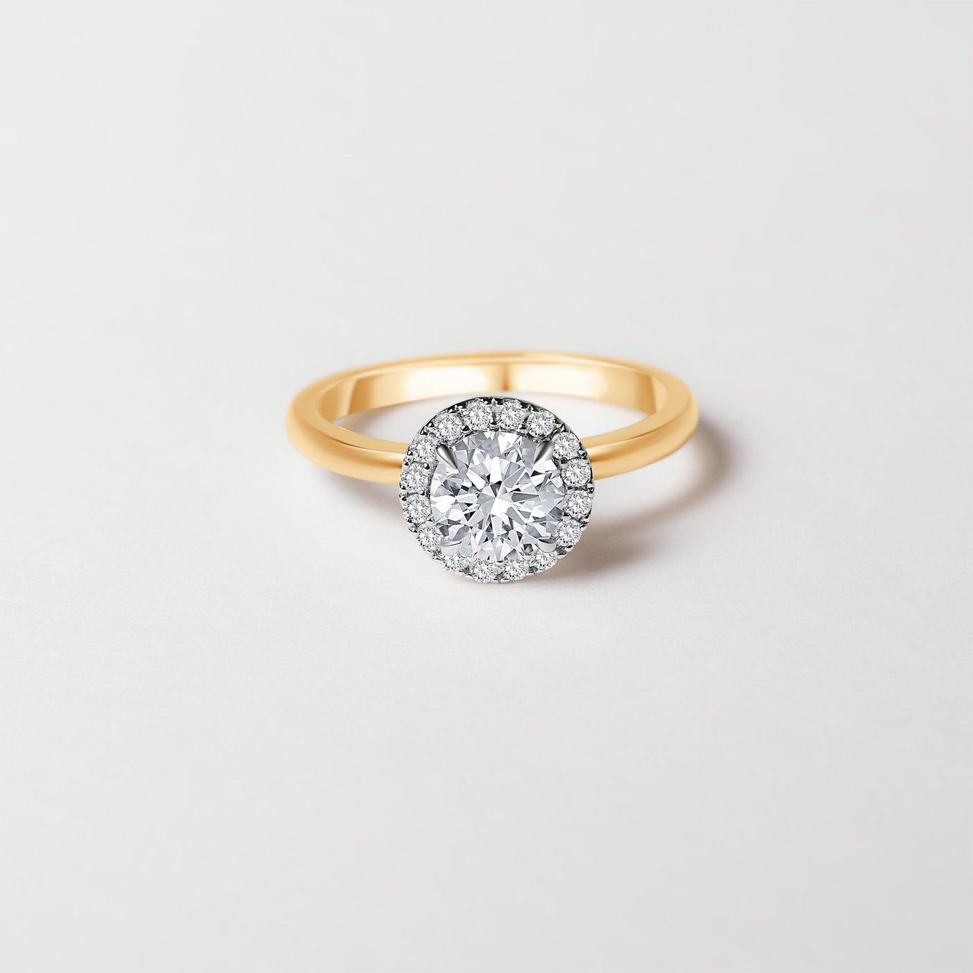 The Marina - Round Brilliant Cut Diamond Halo Cluster Ring