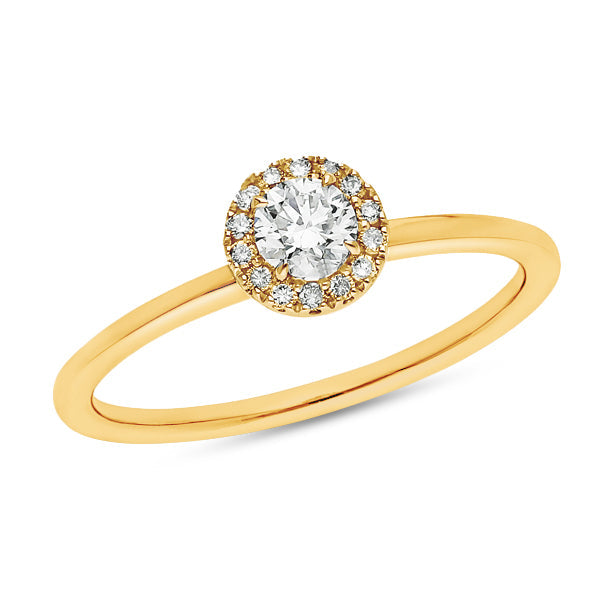 The Odette - Round Brilliant Cut Diamond Halo Cluster Ring
