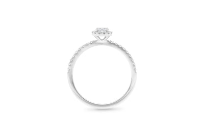 The Kiera - Round Brilliant Cut Halo Cluster Diamond Ring