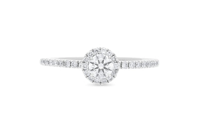 The Kiera - Round Brilliant Cut Halo Cluster Diamond Ring