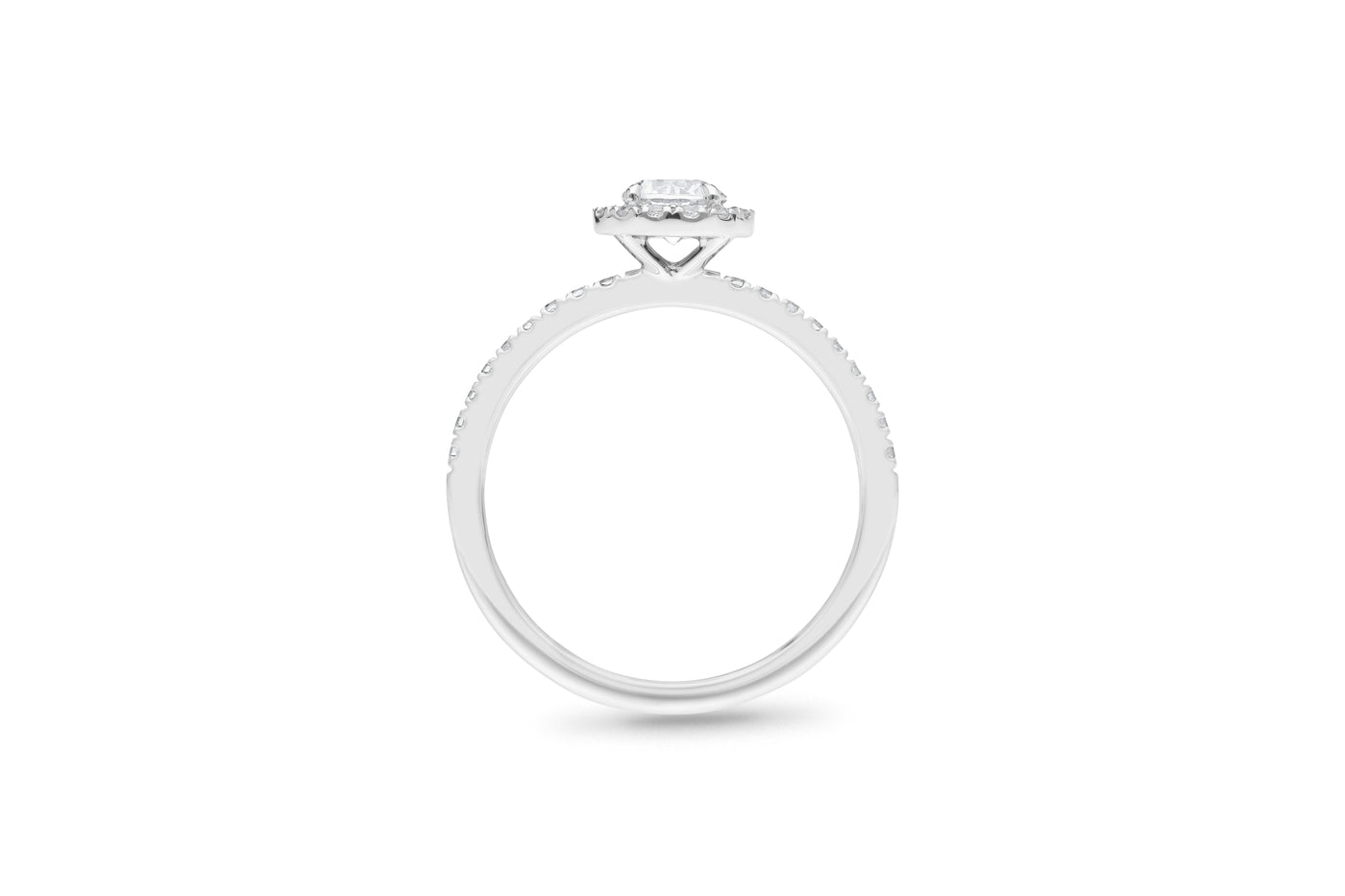 The Joelle - Round Brilliant Cut Halo Cluster Diamond Ring