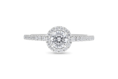 The Joelle - Round Brilliant Cut Halo Cluster Diamond Ring