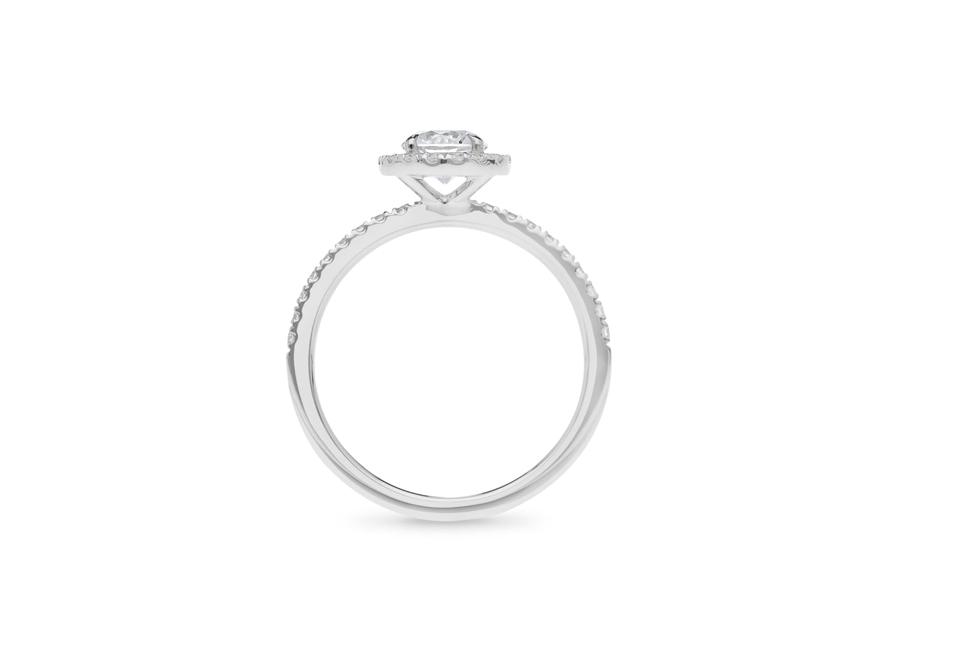 The Hazel - Round Brilliant Cut Halo Cluster Diamond Ring