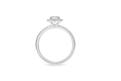 The Hazel - Round Brilliant Cut Halo Cluster Diamond Ring