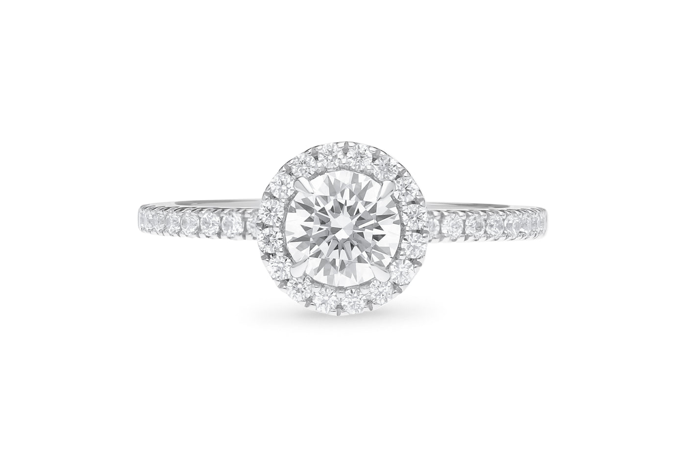 The Hazel - Round Brilliant Cut Halo Cluster Diamond Ring