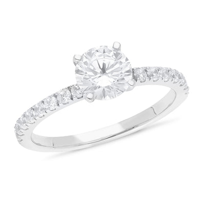 The Willa - Round Brilliant Cut Diamond Cluster Ring