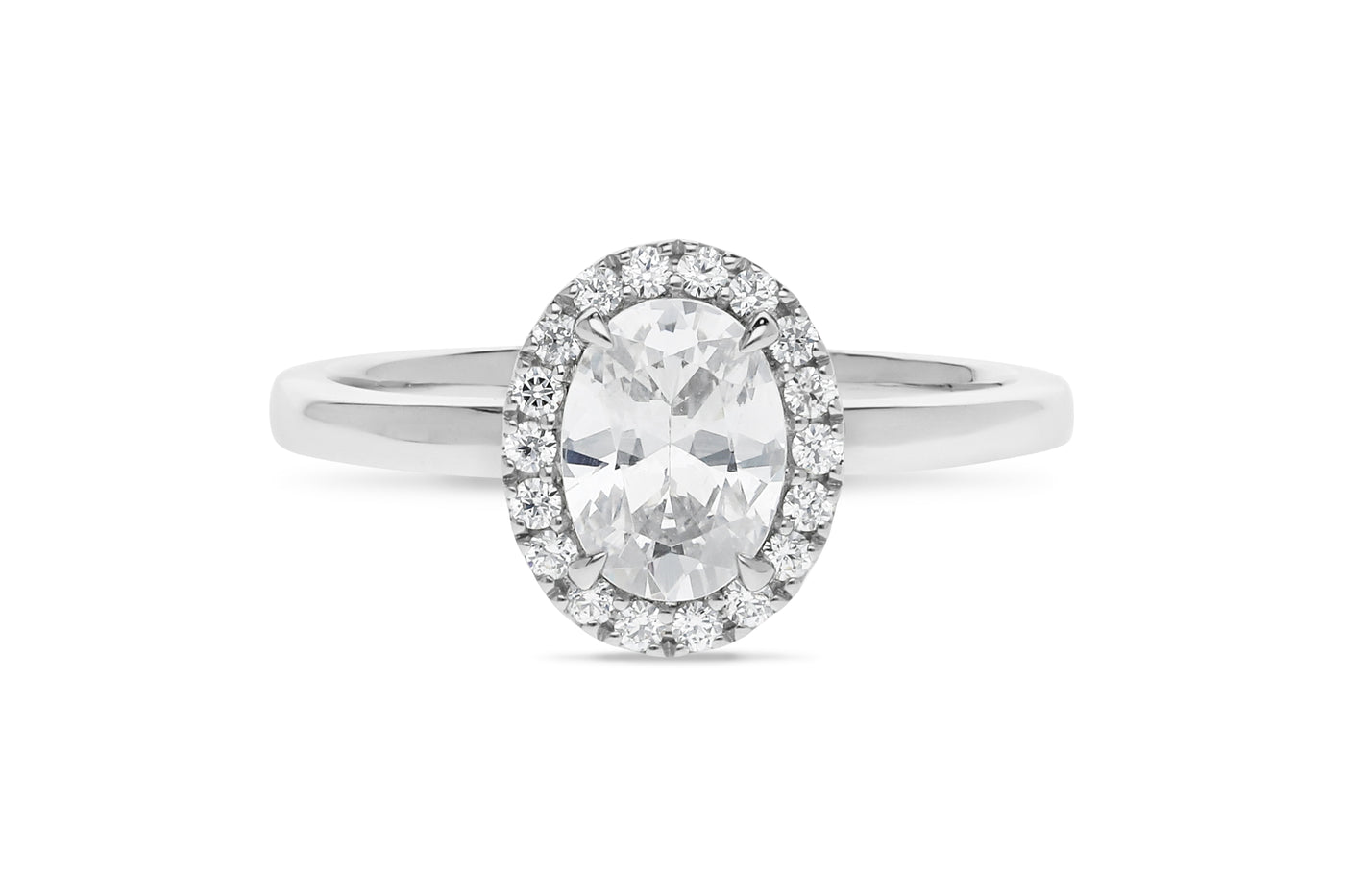 The Savannah - Oval Cut Diamond Cluster Ring
