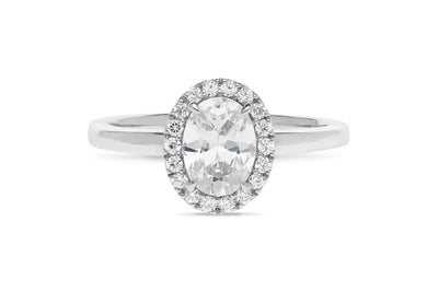 The Savannah - Oval Cut Diamond Cluster Ring