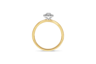 The Valentina - Oval Cut Diamond Cluster Ring
