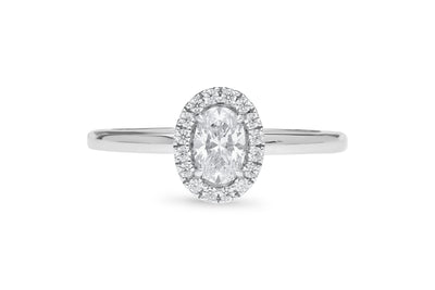 The Uma - Oval Cut Diamond Cluster Ring