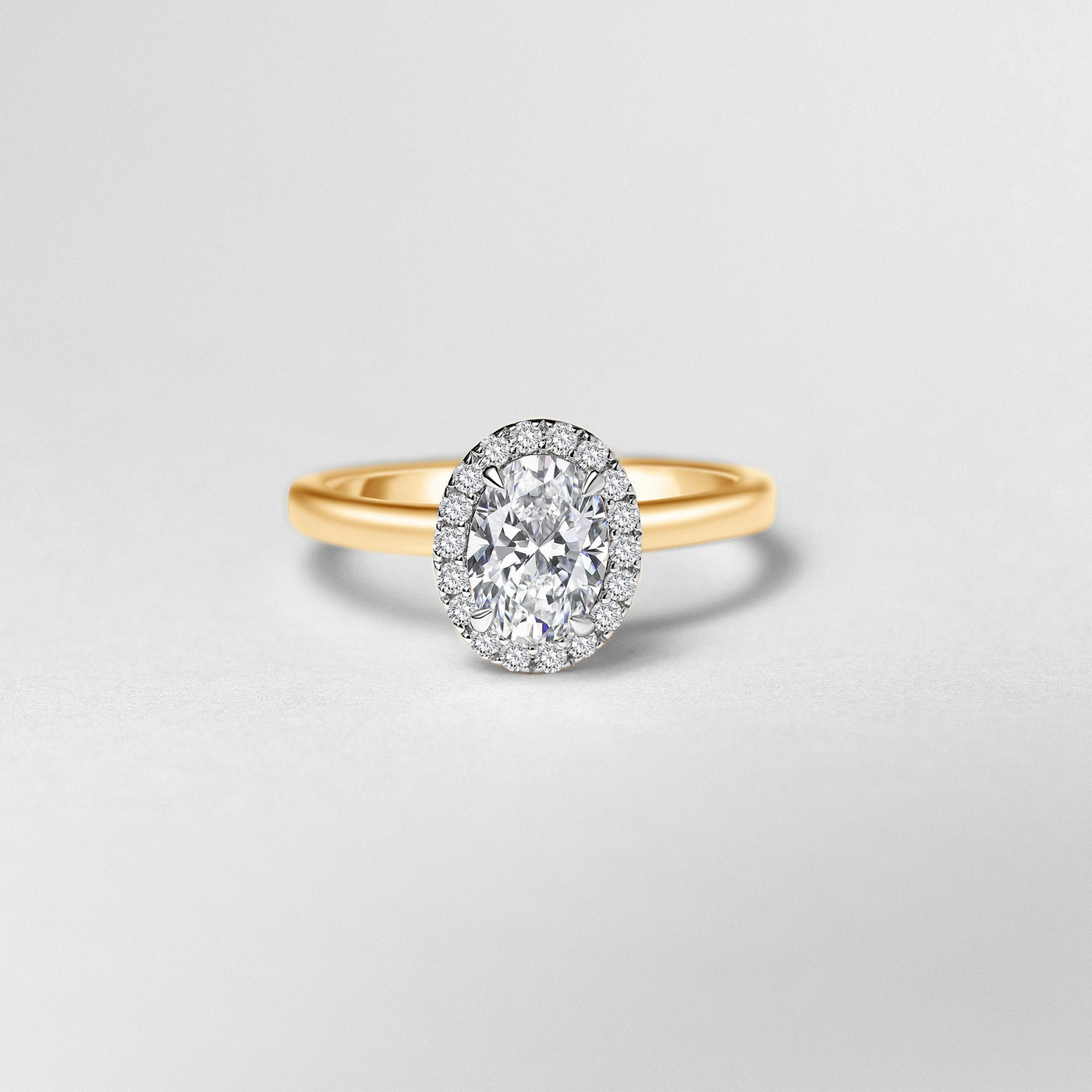The Savannah - Oval Cut Diamond Cluster Ring