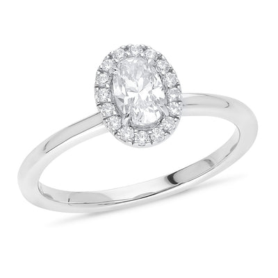 The Uma - Oval Cut Diamond Cluster Ring