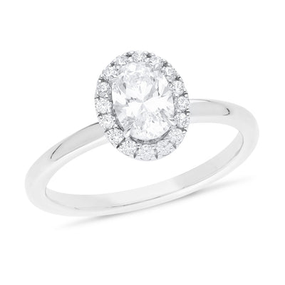 The Talia - Oval Cut Diamond Cluster Ring