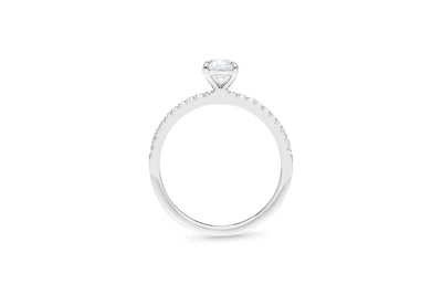 The Olivia - Oval Cut Diamond Ring