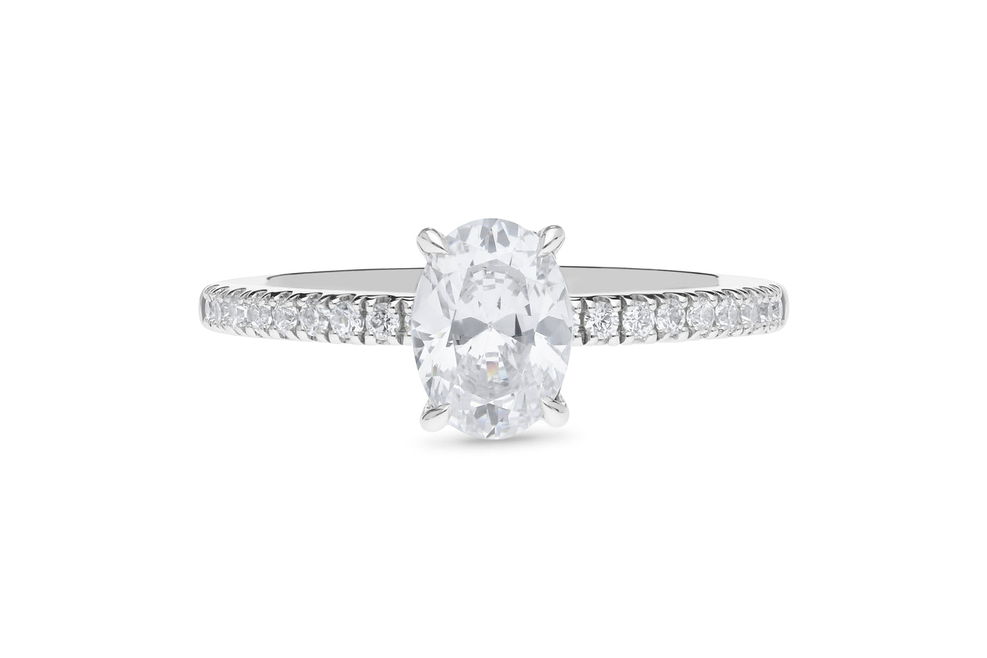 The Olivia - Oval Cut Diamond Ring