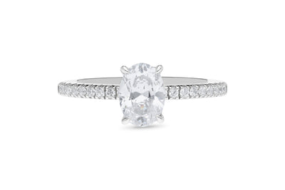 The Olivia - Oval Cut Diamond Ring