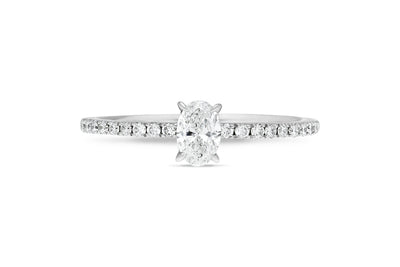 The Rosalie - Oval Cut Diamond Ring