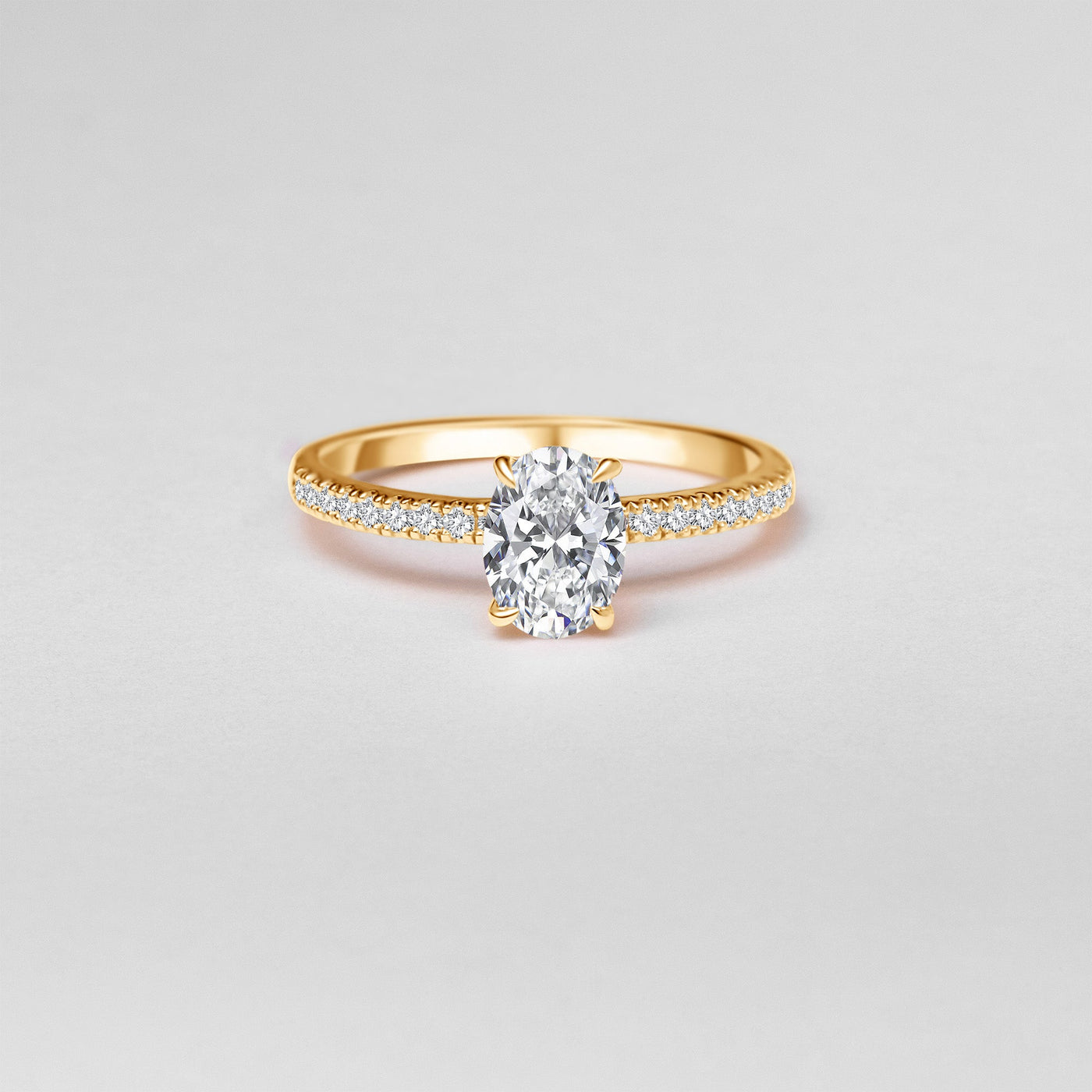 The Olivia - Oval Cut Diamond Ring