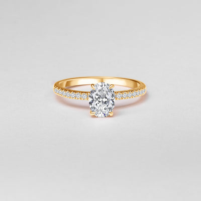 The Olivia - Oval Cut Diamond Ring