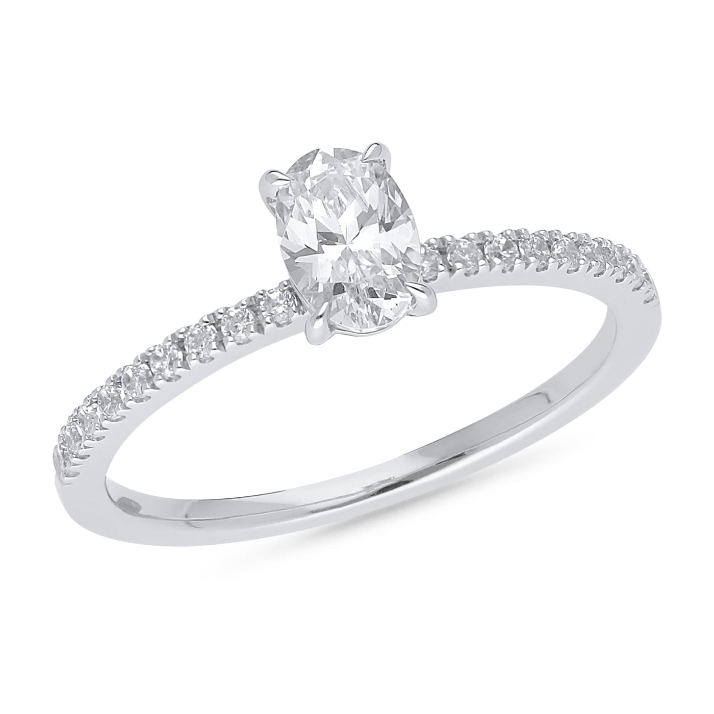 The Quinn - Oval Cut Diamond Ring
