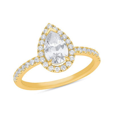 The Kiara - Pear Cut Diamond Ring