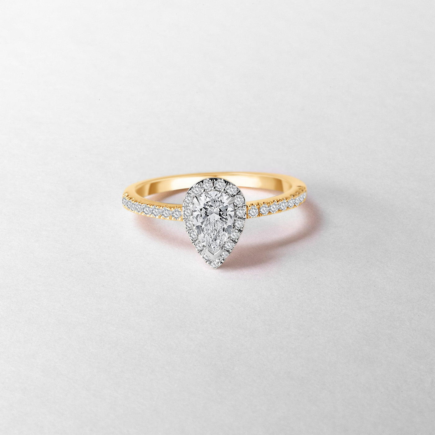 The Mirabelle - Pear Cut Diamond Ring