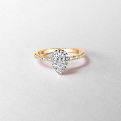 The Mirabelle - Pear Cut Diamond Ring