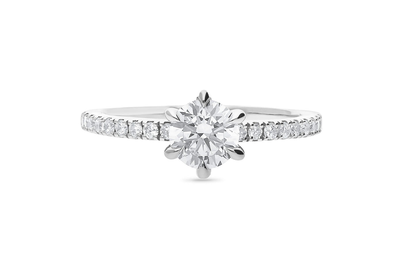 The Helena - Round Brilliant Cut Diamond Ring
