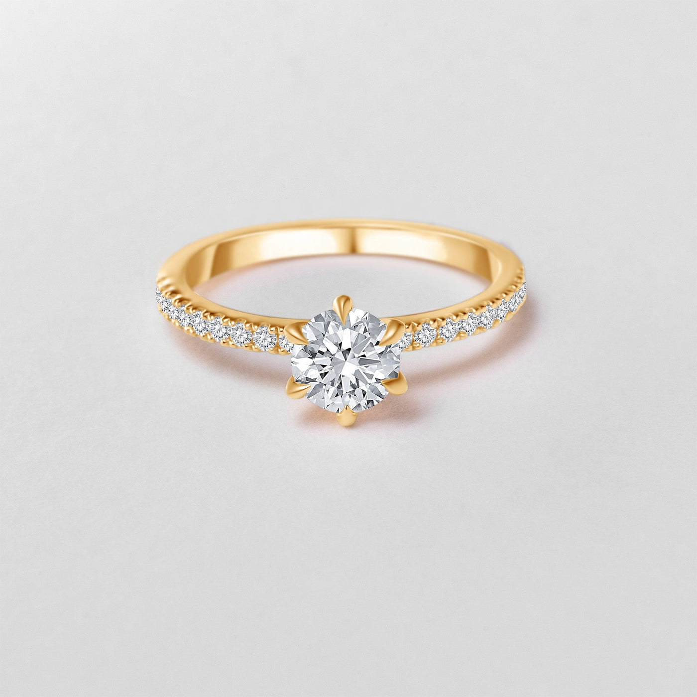 The Helena - Round Brilliant Cut Diamond Ring