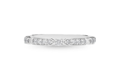 The Jessamine - Round Brilliant Cut Diamond Band Ring