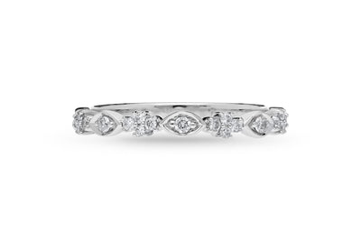 The Indira - Round Brilliant Cut Diamond Band Ring