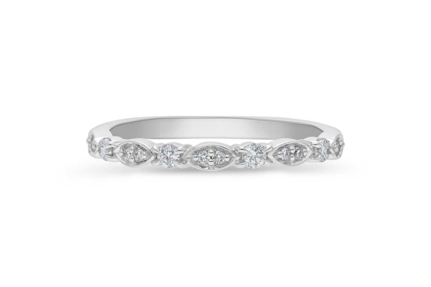 The Harlow - Round Brilliant Cut Diamond Band Ring