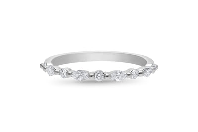 The Beatrice - Round Briiliant & Marquis Cut Diamond Band Ring