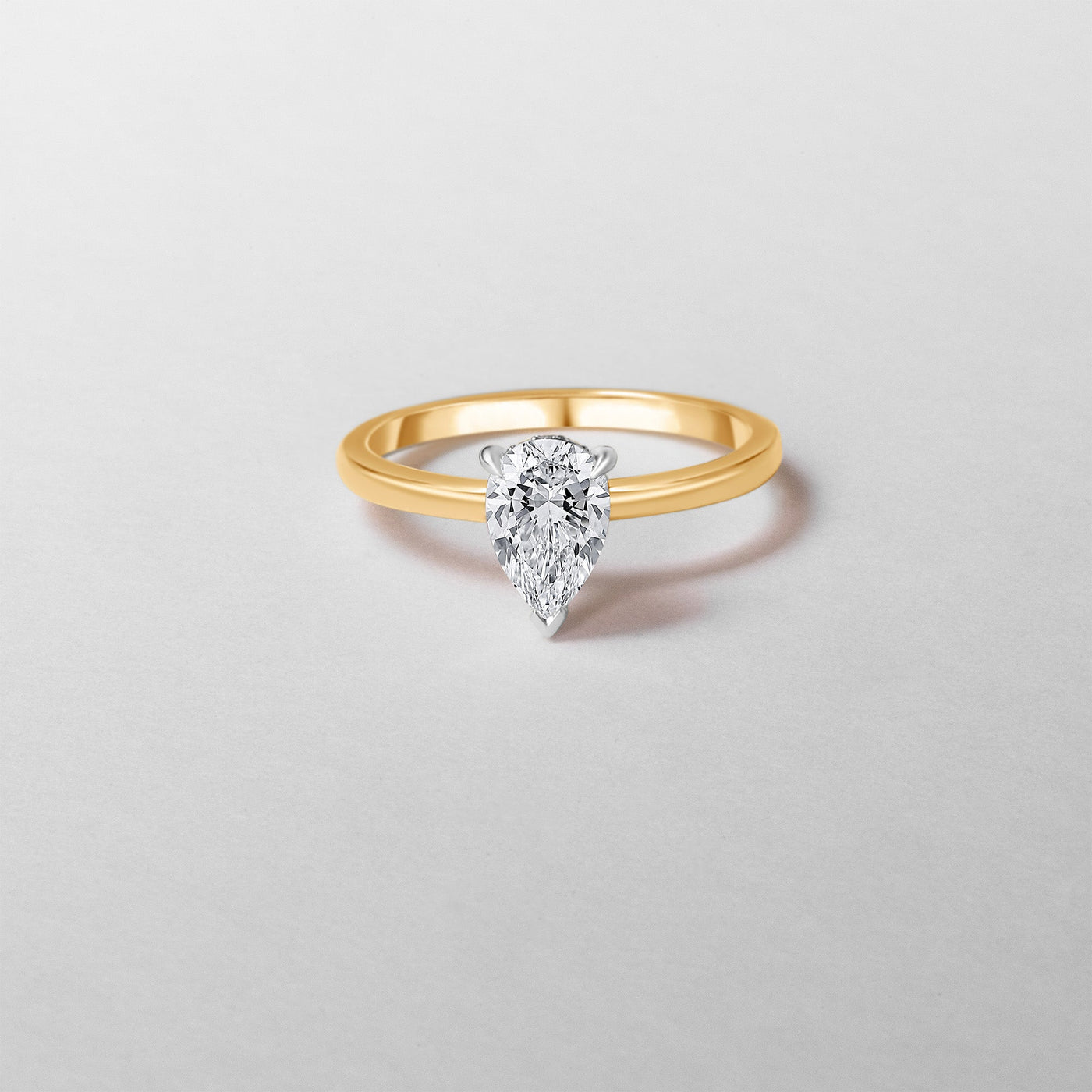 The Freya - Pear Cut Diamond Ring