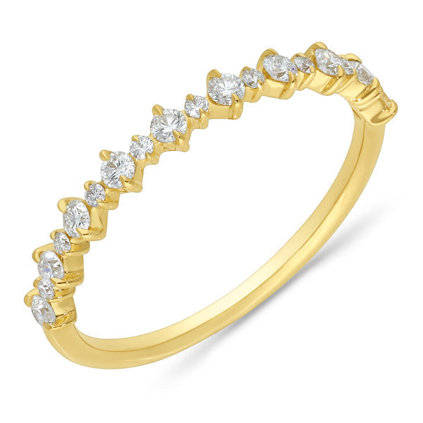 The Selene - Round Brilliant Cut Diamond Band Ring