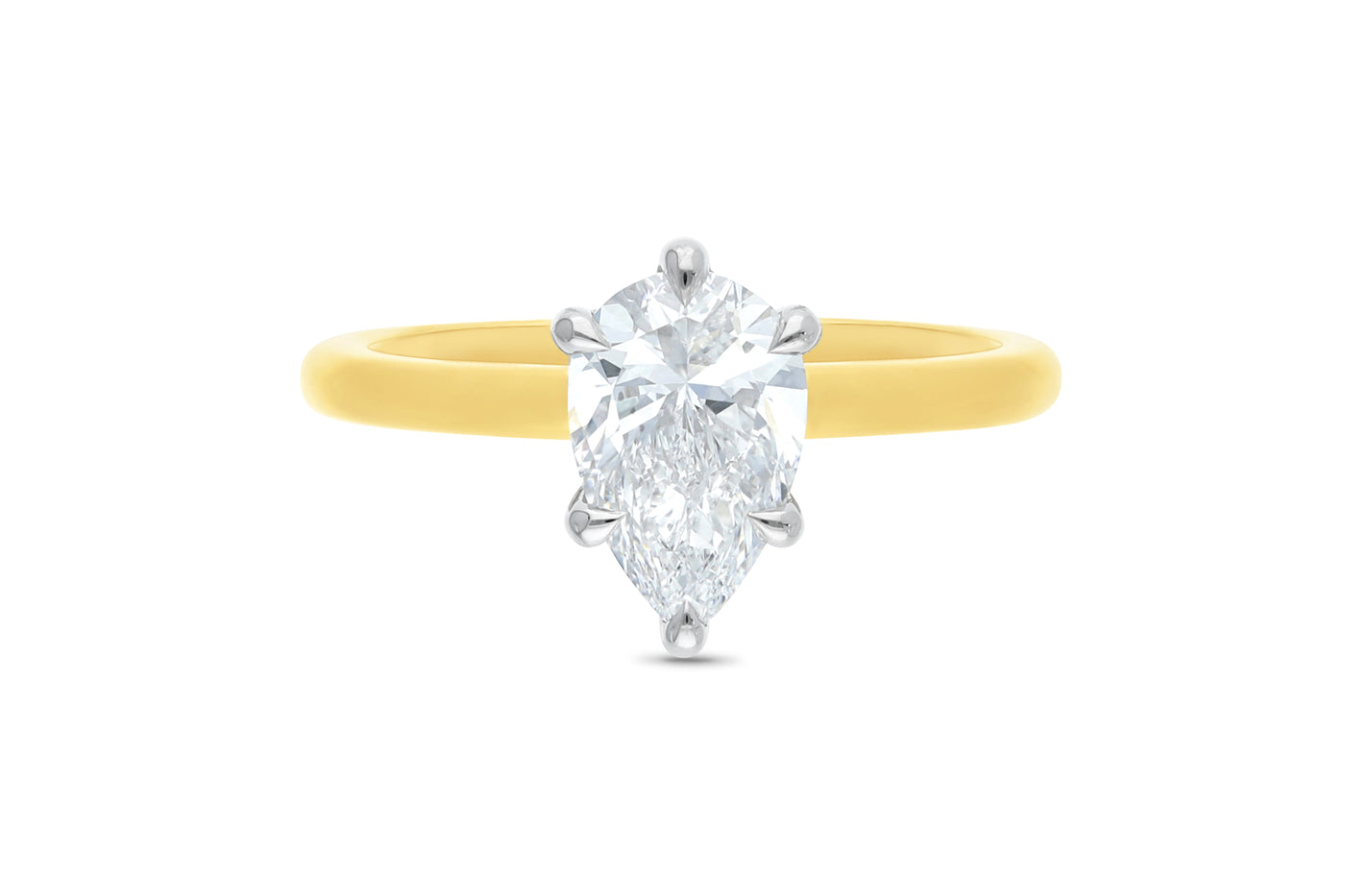 The Evelyn - Pear Cut Diamond Ring